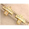 Image 1 : 14k Two Toned Gold Bracelet with Diamonds