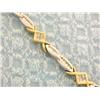 Image 1 : 14k Two Toned Gold Bracelet with Diamond