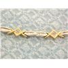 Image 2 : 14k Two Toned Gold Bracelet with Diamond