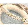 Image 2 : 14k Two Toned Gold Bracelet with Diamonds