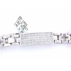 14k White Gold Diamond Bracelet