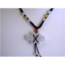 Jade Necklace in Silk String