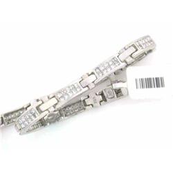 14k White Gold Diamond Bracelet