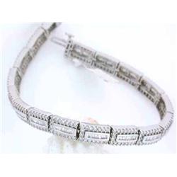 14k White Gold Diamond Bracelet
