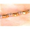 Image 2 : 14k Two Toned Gold Bracelet with Diamonds