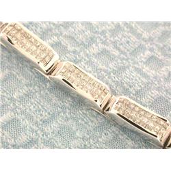 14k White Gold Bracelet