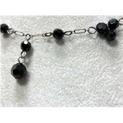 Silver and Black Onyx Necklace