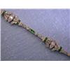 Image 5 : 18k White Gold Bracelet with Diamonds and Tsavorite