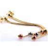 Image 4 : 14k Tri-color Gold Dangling Earrings