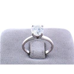 14k White Gold Ring w/ Diamond - 1.67 carats