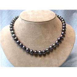 Pearl Necklace with Silver Clasp