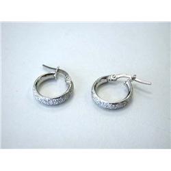 Sterling Silver HOOP Earrings made in ITALY
