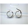 Image 4 : Sterling Silver HOOP Earrings made in ITALY