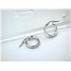 Image 5 : Sterling Silver HOOP Earrings made in ITALY
