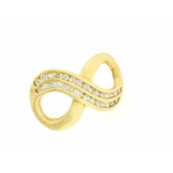 14k Yellow Gold Diamond Pendant