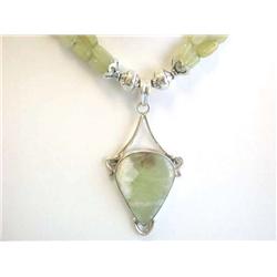 Silver and Aventurine Necklace