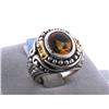 Image 3 : Silver and Gold Ring with Citrine