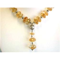 Silver and Citrine Necklace