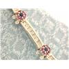 Image 2 : 14k Gold Bracelet with Diamonds and Sapphires