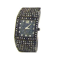 Peugeot Black crystal Cuff Watch