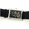 Image 2 : Ed Hardy Men's First Class Leather Strap Watch -