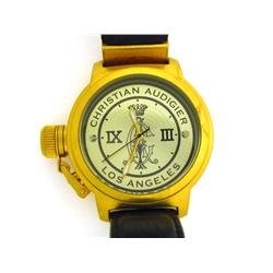 Christian Audigier Men's Eternity Royal Quartz Leather Strap Watch