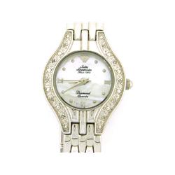 Jules Jurgensen Women's Silver-Tone Diamond Accented Dress Watch