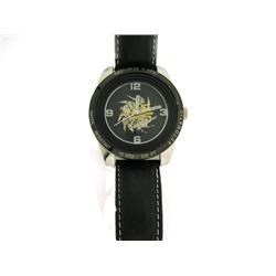 Akribos XXIV Men's AK448SS 'Shutter' Automatic Skeleton Round Stainless Watch