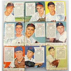 LOT OF 9 1954-55 RED MAN BASEBALL TOBACCO CARDS