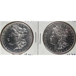 LOT OF 2 MORGAN SILVER DOLLARS