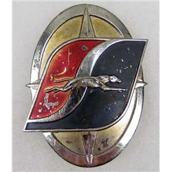 VINTAGE GREYHOUND BUS EMPLOYEE CAP BADGE