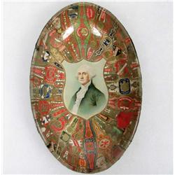 RARE VINTAGE CIGAR BAND LABEL GLASS DISH