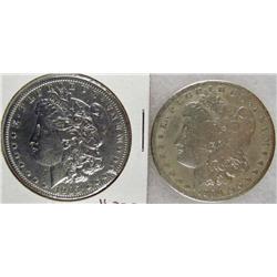 LOT OF 2 MORGAN SILVER DOLLARS