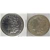 Image 1 : LOT OF 2 MORGAN SILVER DOLLARS
