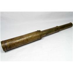 CIVIL WAR ERA 3 DRAW BRASS TELESCOPE