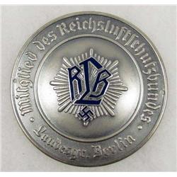 WW2 GERMAN NAZI RLB LUFTSHUTZ BERLIN DOOR PLAQUE