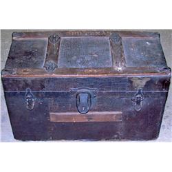 CIVIL WAR CSA 3RD TEXAS CALVARY WOOD TRUNK