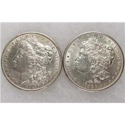 LOT OF 2 MORGAN SILVER DOLLARS