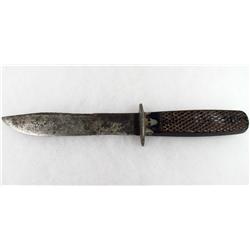 RARE CIVIL WAR CONFEDERATE BOWIE KNIFE W/ BLACK EBONY HANDLES