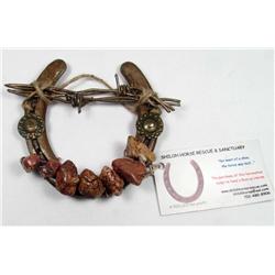 SHILOH HORSE RESCUE AND SANTUARY DECORATED HORSESHOE