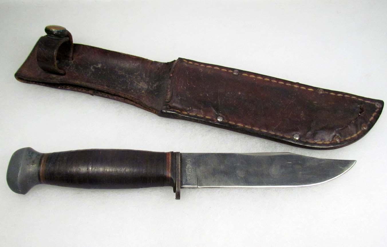 VINTAGE RH PAL 35 USN MARK 1 HUNTING KNIFE W/ SHEATH