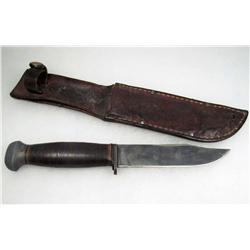 VINTAGE RH PAL 35 USN MARK 1 HUNTING KNIFE W/ SHEATH