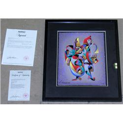 2000 KLOUN CLAUN SERIGRAPH BY ANATOLE KRASNYANSKY - SIGNED AND NUMBERED W/ COA