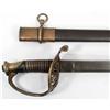 Image 1 : RARE US CIVIL WAR 1850 STAFF OFFICERS SWORD W/ SCABBARD
