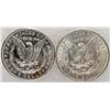 Image 2 : LOT OF 2 MORGAN SILVER DOLLARS