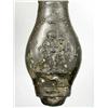 Image 3 : RARE CIVIL WAR ERA ZINC PISTOL FLASK W/ EMBOSSED CHERUB AND STAG
