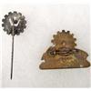 Image 2 : WW2 GERMAN NAZI 1938 VOLKSWAGEN GROUND BREAKING BADGE AND ENAMELED VW STICK PIN