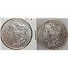 Image 1 : LOT OF 2 MORGAN SILVER DOLLARS