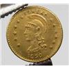 Image 1 : 1850 CALIFORNIA GOLD TOKEN - HALF SIZE - EUREKA ROUND