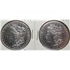 Image 1 : LOT OF 2 MORGAN SILVER DOLLARS